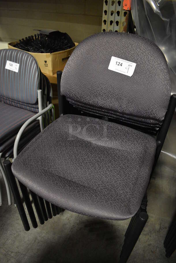 9 Dark Purple Chairs. 19x19x32. 9 Times Your Bid! (facilities) - Image 3 of 3