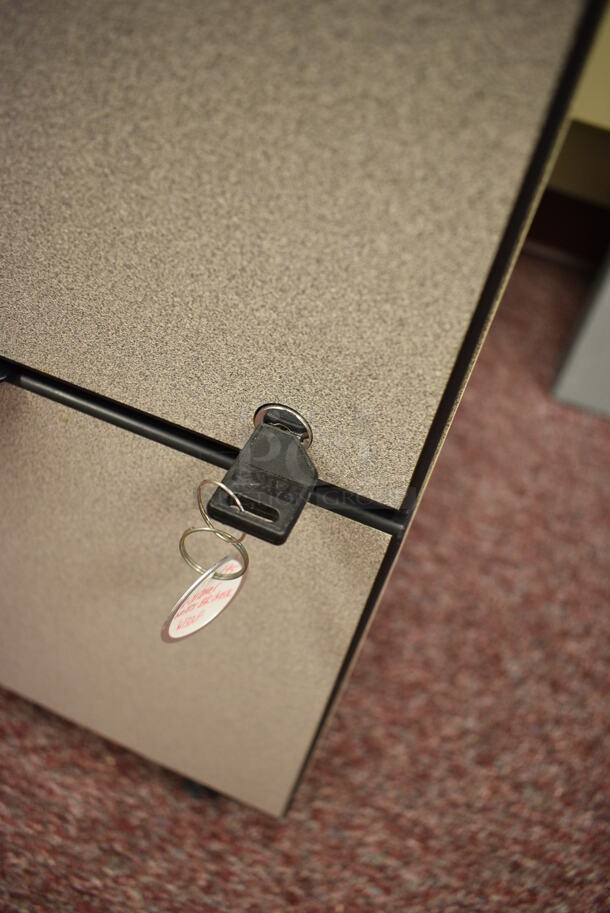 Gray 2 Drawer Filing Cabinet on Casters. 16x21x28. (Whitaker Hall - Room 132 - Office F) - Image 4 of 4