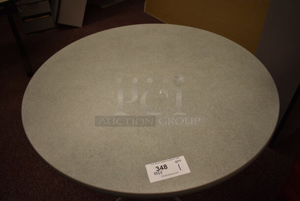 Gray Round Table. 36x36x29. (Whitaker Hall - Room 132 - Office F) - Image 2 of 3