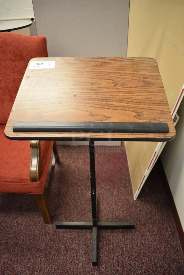 Wood Pattern Podium. 20x16x40. (Whitaker Hall - Room 132 - Office F)