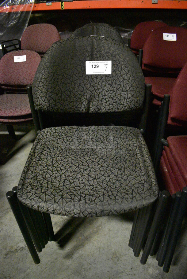8 Black Chairs. 19x19x32. 8 Times Your Bid! (facilities) - Image 1 of 4