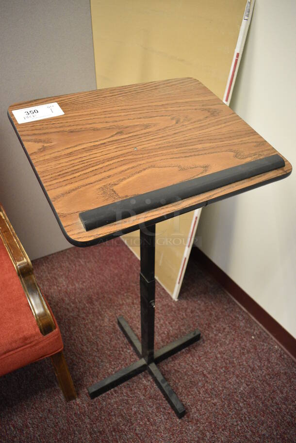 Wood Pattern Podium. 20x16x40. (Whitaker Hall - Room 132 - Office F) - Image 2 of 3