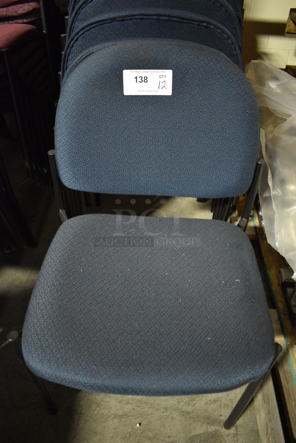 12 Blue Chairs. 19x19x32. 12 Times Your Bid! (facilities) - Image 3 of 3