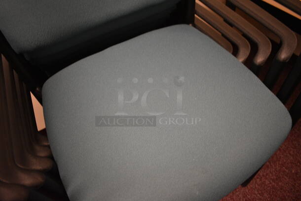 6 Teal Office Chairs w/ Arm Rests. 23x18x32. 6 Times Your Bid! (Whitaker Hall - Room 132 - Office G) - Image 3 of 3