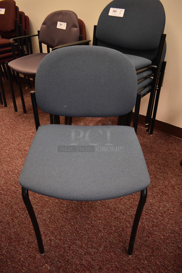 5 Blue Chairs. 18x17x32. 5 Times Your Bid! (Whitaker Hall - Room 132 - Office H)