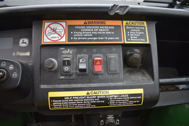 2009 John Deere Gator XUV 620i 4x4 Gas Powered Utility Vehicle. Comes w/ Snow Plow Attachment That Is Not Shown In Pictures! 2,184 Hours. Vehicle Runs and Drives! See Lot #14 For Additional Pictures. 62x120x74. This Item Needs To Be Removed On Pick Up Day: 2/10/21 - Image 11 of 12