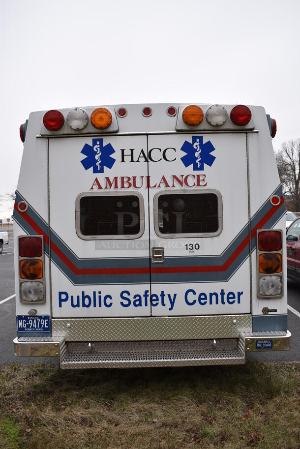 1998 Braun Ford E-Super Duty Power Stroke Diesel Ambulance w/ Additional Air Conditioning In Rear Compartment and 6 Exterior Cabinets. Odometer Reads 105,207. VIN 1FDXE40F4XHA22974. Title In Hand. Vehicle Runs and Drives! See Lot #2 For Additional Pictures. This Item Needs To Be Removed On Pick Up Day: 2/10/21 - Image 8 of 12