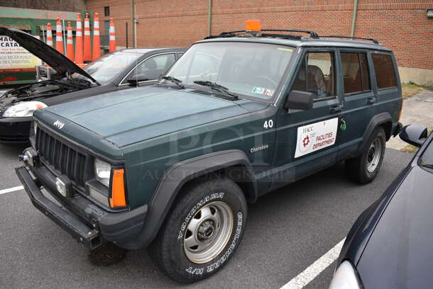 1995 Jeep Cherokee 4.0 Litre High Output SUV. Odometer Reads 114,790. VIN 1J4FJ68S4SL645939. Title In Hand. Vehicle Runs and Drives! See Lot #8 For Additional Pictures. This Item Needs To Be Removed On Pick Up Day: 2/10/21 - Image 1 of 12