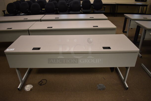 5 Computer Desks. 71.5x28x29. 5 Times Your Bid! (John N. Hall Tech - Room 103)