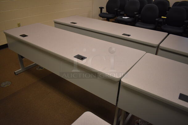 5 Computer Desks. 71.5x28x29. 5 Times Your Bid! (John N. Hall Tech - Room 103) - Image 3 of 4