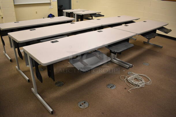 5 Computer Desks. 71.5x28x29. 5 Times Your Bid! (John N. Hall Tech - Room 103) - Image 4 of 4