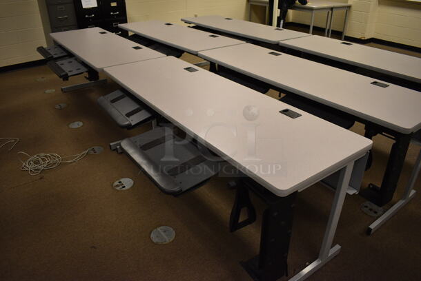 6 Computer Desks. 71.5x28x29. 6 Times Your Bid! (John N. Hall Tech - Room 103) - Image 3 of 3