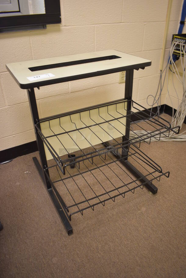 Cart w/ 2 Basket Style Undershelves. 24x25x27. (John N. Hall Tech - Room 103) - Image 2 of 4