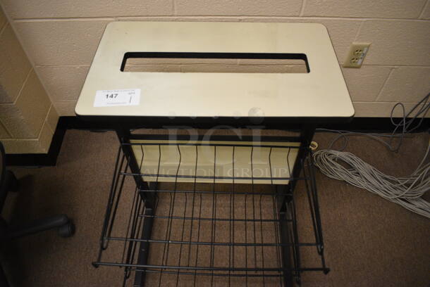 Cart w/ 2 Basket Style Undershelves. 24x25x27. (John N. Hall Tech - Room 103) - Image 4 of 4