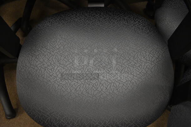 4 Black Office Chairs w/ Arm Rests on Casters. Stock Picture - Cosmetic Condition May Vary.
24x21x39. 4 Times Your Bid! (John N. Hall Tech - Room 103) - Image 3 of 4