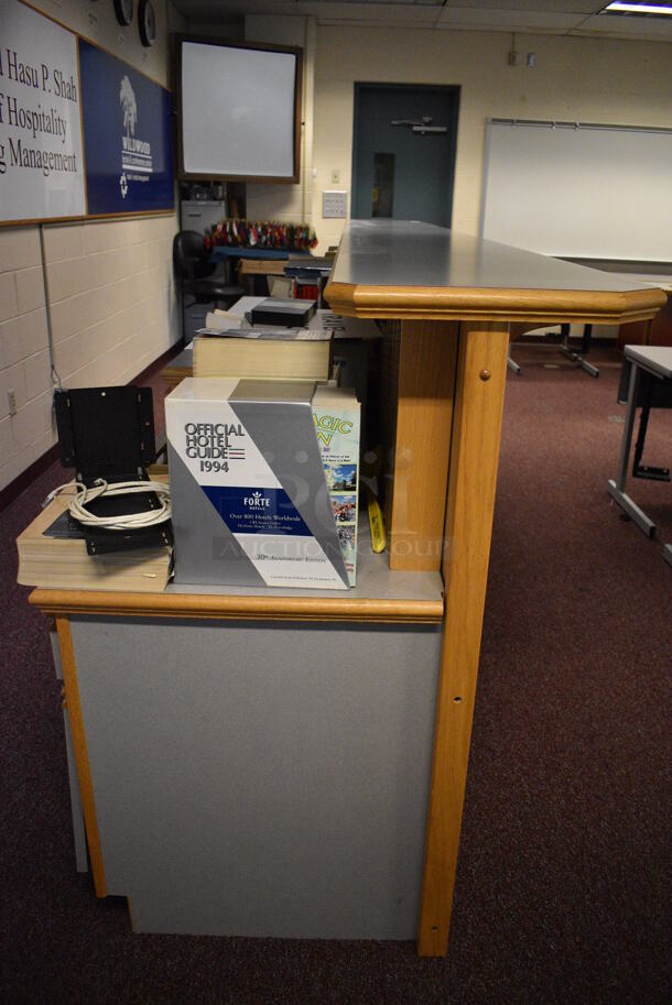 Wood Pattern Counter. Does Not Include Contents. There Will Be a $250 Fee To Remove and Load This Item. 160x37x48. (John N. Hall Tech - Room 101) - Image 8 of 8