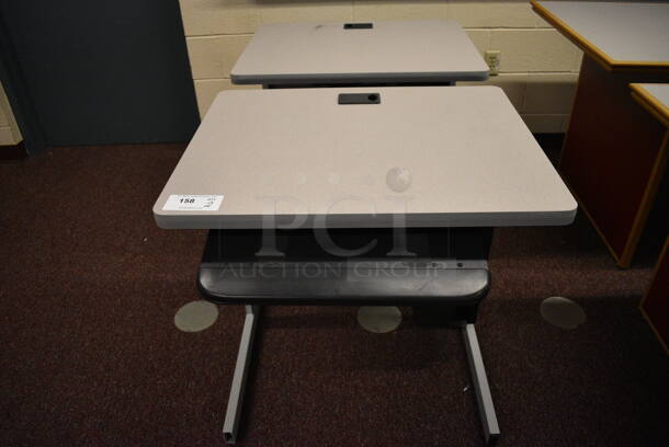 2 Computer Desks. 29.5x28x29. 2 Times Your Bid! (John N. Hall Tech - Room 101)