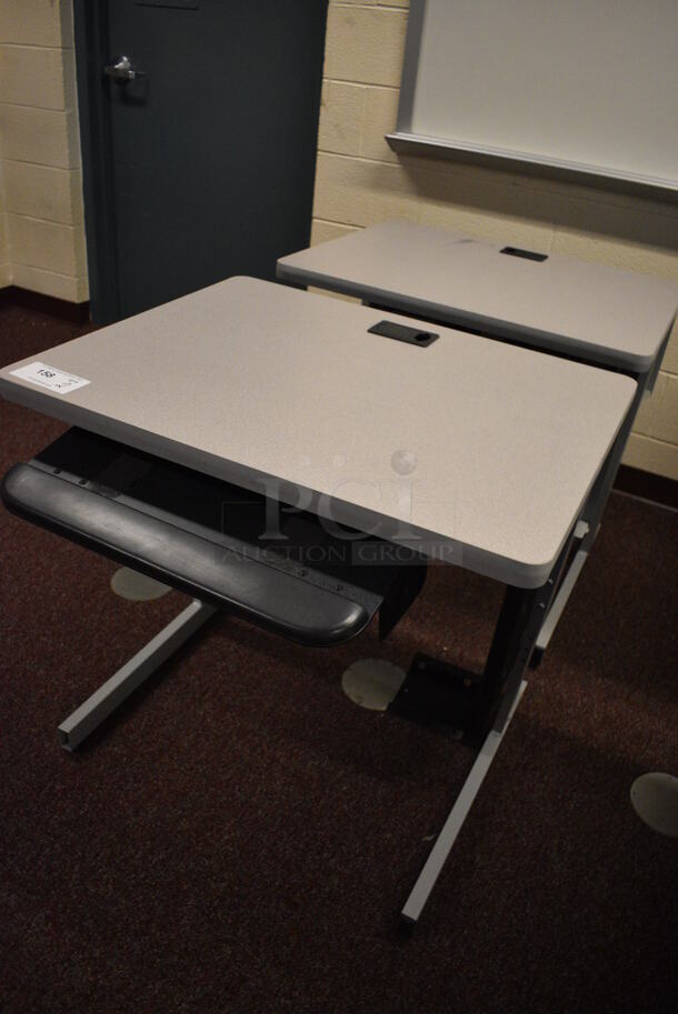 2 Computer Desks. 29.5x28x29. 2 Times Your Bid! (John N. Hall Tech - Room 101) - Image 2 of 4