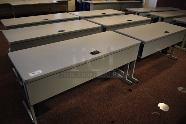 6 Computer Desks. 59.5x28x29. 6 Times Your Bid! (John N. Hall Tech - Room 101) - Image 2 of 3