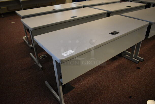 6 Computer Desks. 59.5x28x29. 6 Times Your Bid! (John N. Hall Tech - Room 101) - Image 3 of 3