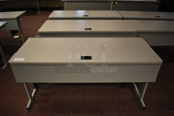 5 Computer Desks. 59.5x28x29. 5 Times Your Bid! (John N. Hall Tech - Room 101) - Image 1 of 3