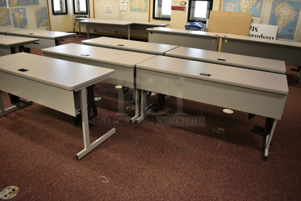 5 Computer Desks. 59.5x28x29. 5 Times Your Bid! (John N. Hall Tech - Room 101) - Image 2 of 3