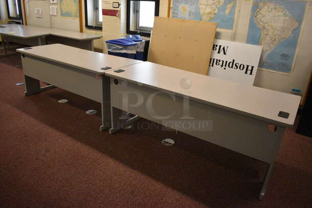 2 Computer Desks. 72x32x29. 2 Times Your Bid! (John N. Hall Tech - Room 101)