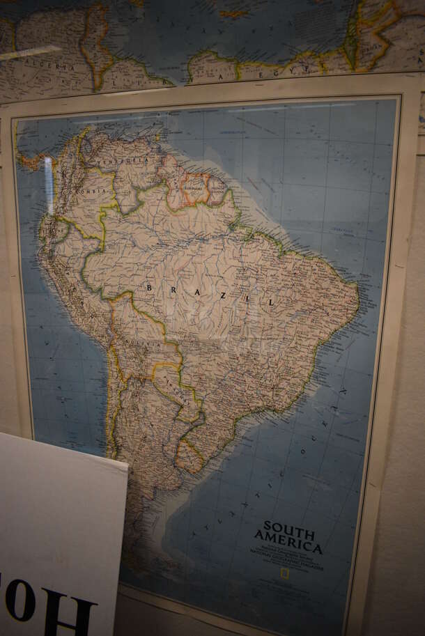 ALL ONE MONEY! Lot of 4 Various Maps; South America, Europe, Africa and Central America. Does Not Include Case. Includes 35x45. (John N. Hall Tech - Room 101) - Image 2 of 5