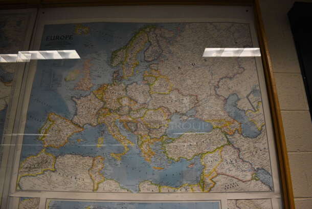 ALL ONE MONEY! Lot of 4 Various Maps; South America, Europe, Africa and Central America. Does Not Include Case. Includes 35x45. (John N. Hall Tech - Room 101) - Image 3 of 5