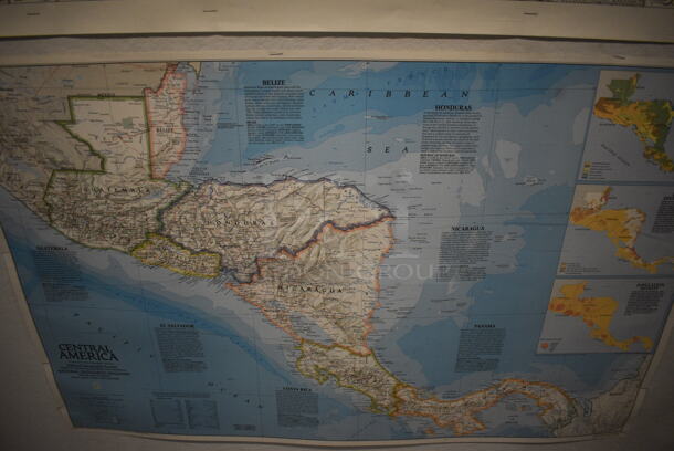 ALL ONE MONEY! Lot of 4 Various Maps; South America, Europe, Africa and Central America. Does Not Include Case. Includes 35x45. (John N. Hall Tech - Room 101) - Image 5 of 5