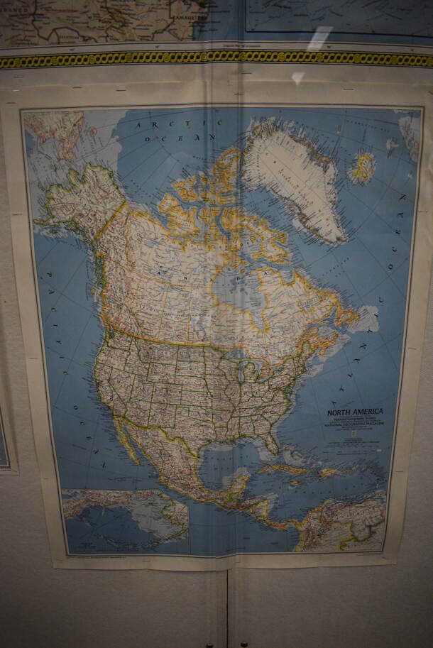 ALL ONE MONEY! Lot of 4 Various Maps; The United States, China, North America and Japan/Korea. Does Not Include Case. Includes 68x48. (John N. Hall Tech - Room 101) - Image 3 of 5