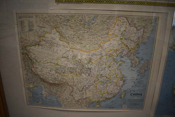 ALL ONE MONEY! Lot of 4 Various Maps; The United States, China, North America and Japan/Korea. Does Not Include Case. Includes 68x48. (John N. Hall Tech - Room 101) - Image 4 of 5