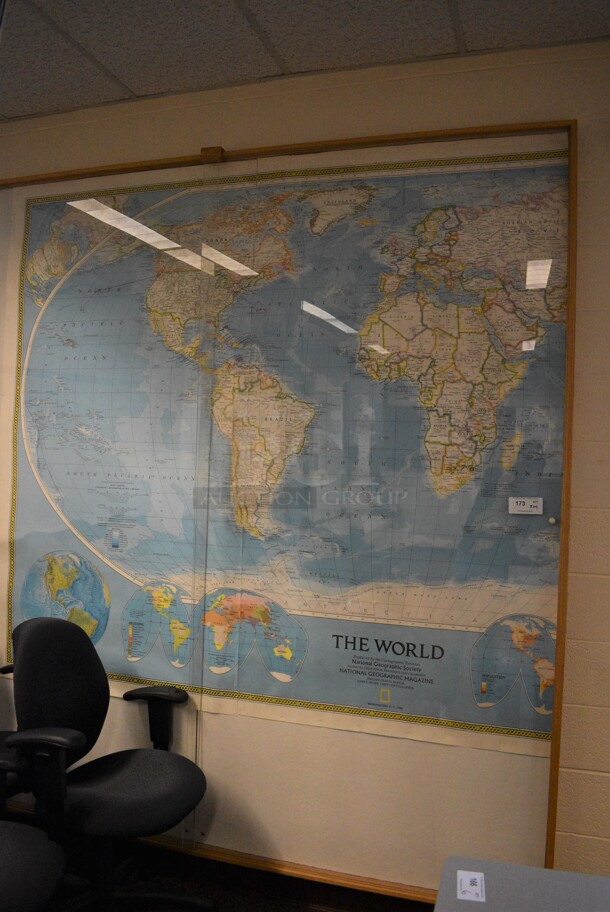 ALL ONE MONEY! Lot of The World Map. Does Not Come w/ Case. 80x76. (John N. Hall Tech - Room 101) - Image 1 of 6