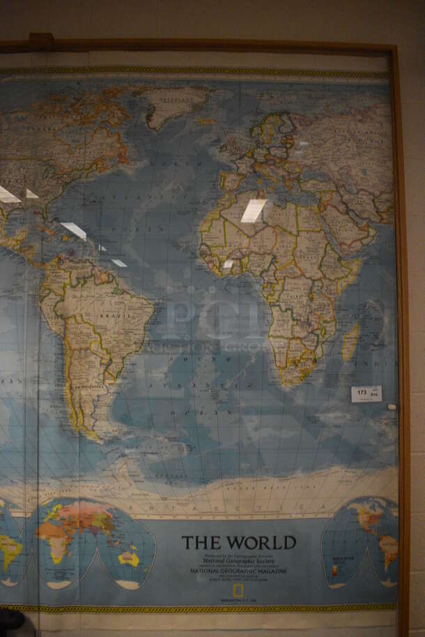 ALL ONE MONEY! Lot of The World Map. Does Not Come w/ Case. 80x76. (John N. Hall Tech - Room 101) - Image 3 of 6