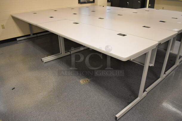 5 Computer Desks. 71.5x23.5x29. 5 Times Your Bid! (John N. Hall Tech - Room 102)