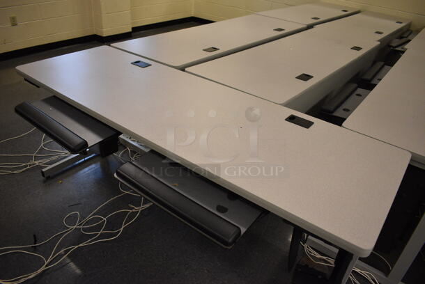 5 Computer Desks. 71.5x26x29. 5 Times Your Bid! (John N. Hall Tech - Room 104) - Image 3 of 4