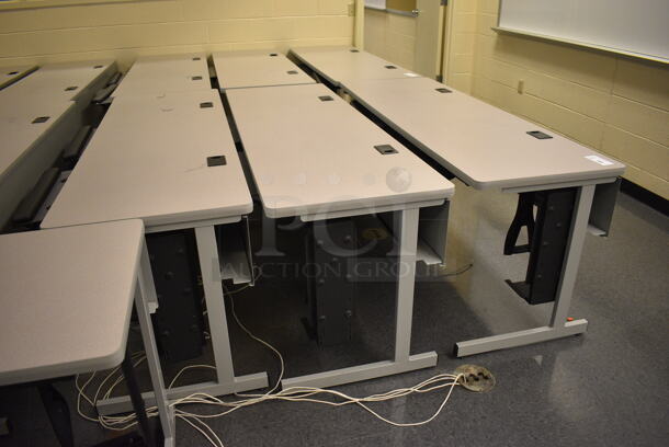 5 Computer Desks. 71.5x26x29. 5 Times Your Bid! (John N. Hall Tech - Room 104) - Image 4 of 4