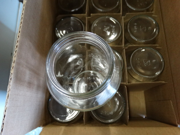 12 BRAND NEW IN BOX! Glass 24 oz Jars. 3.5x3.5x6.5. 12 Times Your Bid! - Image 5 of 6
