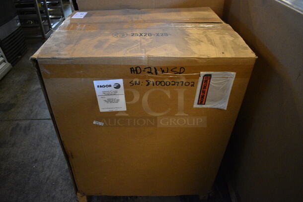 BRAND NEW! 2012 Fagor Model AD-21WSD Stainless Steel Commercial Undercounter Dishwasher. 230 Volts, 1 Phase. 18x22x28 - Image 9 of 11