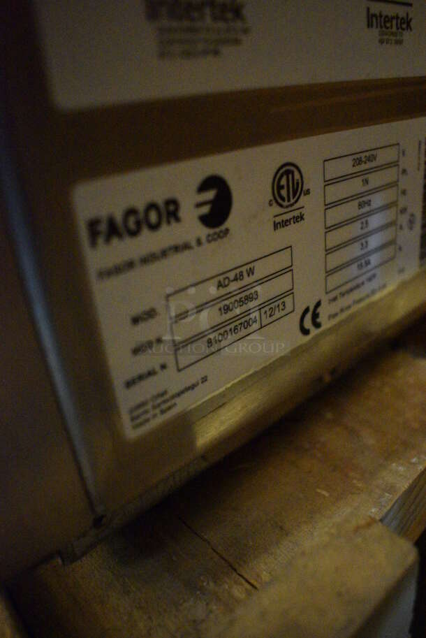 BRAND NEW! 2013 Fagor Model AD-48 W Stainless Steel Commercial Undercounter Dishwasher. 208-230 Volts, 1 Phase. 24x25x32 - Image 12 of 12