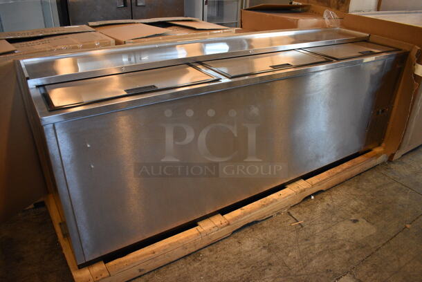 BRAND NEW! 2014 Micro Matic Model MDW-95S Stainless Steel Commercial Back Bar Cooler w/ 3 Sliding Lids. 115 Volts, 1 Phase. 96x26x34. Tested and Working! - Image 11 of 12