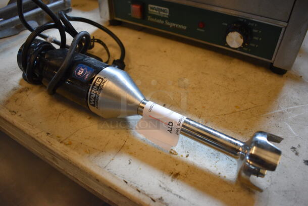 Waring Commercial Stainless Steel Commercial Immersion Blender. 115 Volts, 1 Phase. 3x3x14. Tested and Working!