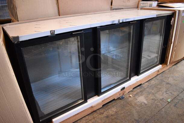 BRAND NEW! 2015 Micro Matic Model MBB-94 G RT Stainless Steel Commercial 3 Door Back Bar Undercounter Cooler Merchandiser. 115 Volts, 1 Phase. 96x28x37. Tested and Working! - Image 8 of 9