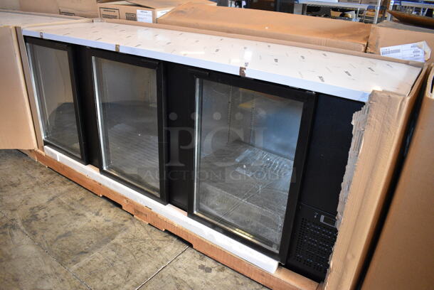 BRAND NEW! 2015 Micro Matic Model MBB-94 G RT Stainless Steel Commercial 3 Door Back Bar Undercounter Cooler Merchandiser. 115 Volts, 1 Phase. 96x28x37. Tested and Working! - Image 2 of 10