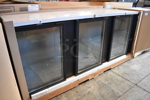 BRAND NEW! 2015 Micro Matic Model MBB-94 G RT Stainless Steel Commercial 3 Door Back Bar Undercounter Cooler Merchandiser. 115 Volts, 1 Phase. 96x28x37. Tested and Working! - Image 3 of 10