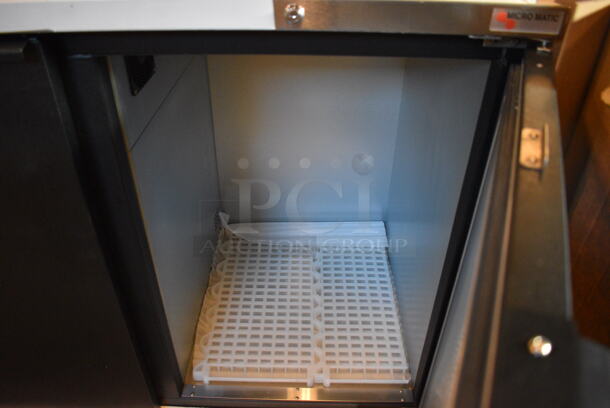 BRAND NEW! 2014 Micro Matic Model MDD-58W Metal Commercial 2 Door Direct Draw Kegerator. 115 Volts, 1 Phase. 60x28x37. Tested and Working! - Image 6 of 12