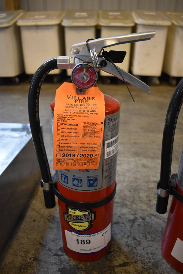 Buckeye Fire Extinguisher. 7x5x17
