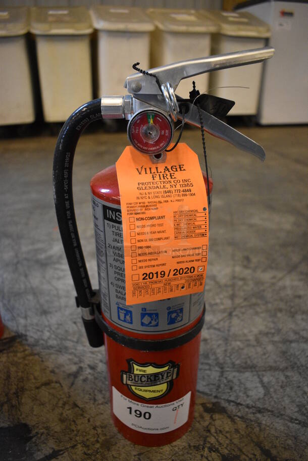 Buckeye Fire Extinguisher. 7x5x17