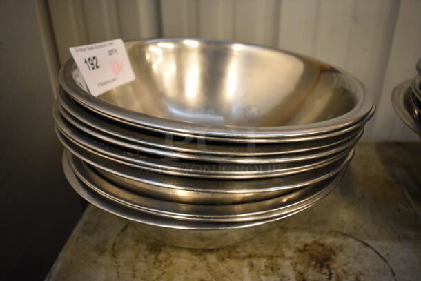 10 Various Metal Bowls. Includes 11.5x11.5x4. 10 Times Your Bid!