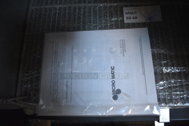 BRAND NEW! 2014 Micro Matic Model MBB-68 RT Metal Commercial 2 Door Undercounter Cooler. 115 Volts, 1 Phase. 70x28x38. Tested and Working! - Image 5 of 8